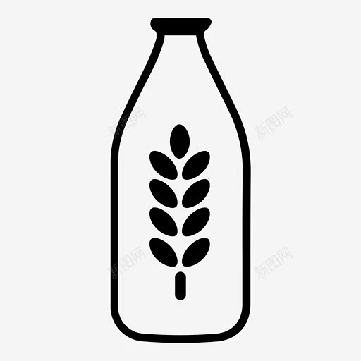 燕麦奶素食奶非牛奶图标高清素材 免费下载 设计图片 页面网页 平面电商 创意素材 png素材-花瓣网