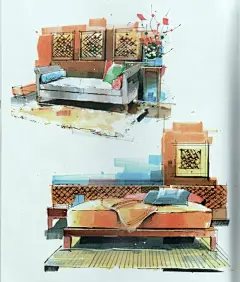 室内 手绘