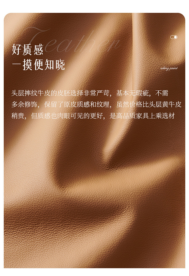 儒黛法式复古哑光真皮沙发云朵中古黑色直排...