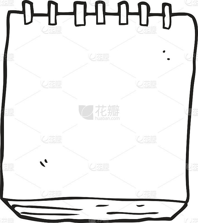 黑白卡通便条本
