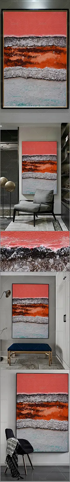 高清立体抽象油画艺术玄关（一千四百一十一）