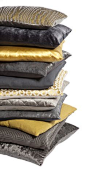 Claudi Cushions Mustard / Grey