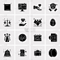 set 16 universal icons business