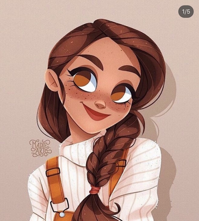 画师madalena 又酷又萌的美少女头...