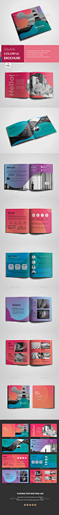 Square Colorful Corporate Brochure - Corporate Brochures