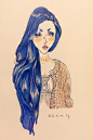 手绘 By:岩启Mango 工具:马克笔，彩铅，钢笔 曾用名：-Yanqi- #手绘##马克笔##插画#