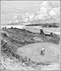 流畅的排线，太稳了吧
Franklin Booth ​​​​