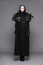 devil-fashion-steampunk-women-long-cloak-coats-gothic-dark-velvet-hooded-overcoats-with-feather-shawl-halloween-loose-capes.jpg (800×1200)