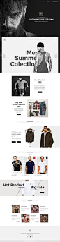 Platinum - Stylish ecommerce PSD Template for Fashion@北坤人素材