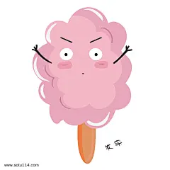 发呆的棉花糖表情包图片png免抠元素卡通手绘背景装饰免扣图片
