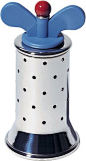 Features:  -Pepper mill.  -Material: Stainless Steel.  -Ivory Mill with Grey accent.  Item: -Pepper Mills.  Material: -Stainless Steel.  Color: -Silver.  Style: -Contemporary. Dimensions:  Overall Hei