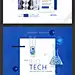科技蓝色生物实验化学科研男女医疗医学海报网页UI PSD设计素材