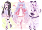 [CLOSED] ADOPT AUCTION - Pastel Lolis by MiiaChuu