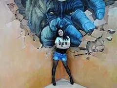 3d立体画墙绘_百度图片搜索