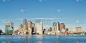 城市天际线,马萨诸塞,波士顿,水,天空,美国,水平画幅,建筑,无人,蓝色