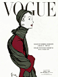 vogue-cover-featuring-a-woman-in-a-grey-scarf-carl-eric-erickson.jpg (684×900)