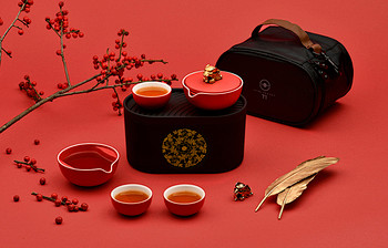 小巨蛋T1【富贵吉象】茶器礼盒，故宫宫廷...