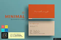 时尚 本色 设计模板 Business Card 名片设计卡片名片平面设计