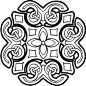 #绘画参考#凯尔特结 (Celtic Knot) 是源自苏格兰凯尔特人创造使用的一种线性连续交织成的图案花纹，我们在《指环王+霍比特人》的精灵矮人身上可以看到许多，非常富于装饰性美感。感兴趣的朋友可以通过许多途径找到更多此类纹样图案，也可以自行设计此类的图案。微盘下载：O网页链接