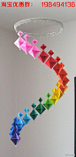 当简单的折纸遇上完美的配色，就像挂上了一道彩虹