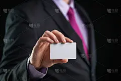 名片,男商人,特写,空白的,分离着色,贺卡,留白,面无表情,套装,出示