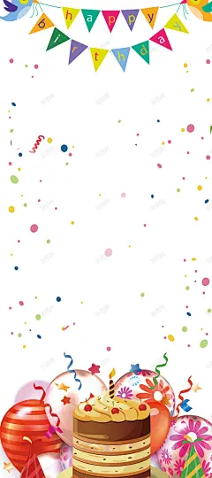卡通儿童生日易拉宝 高清背景 背景 设计图片 免费下载 页面网页 平面电商 创意素材