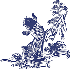 八月wwv采集到矢量锦鲤鲤鱼插画