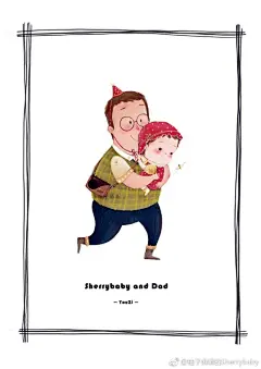 @柚子插画 麻麻把粑粑画成这个样子…粑粑是拒绝的#一起画宝宝##柚子插画# ​​​​