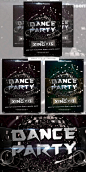 舞蹈俱乐部聚会海报模板 A3 Dance Club Party Poster