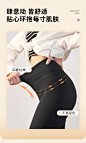 热风2022年冬季新款女士加绒保暖舒适打底裤黑色高腰修身休闲裤女-tmall.com天猫