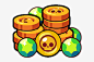 #brawlstars #coins #gem #game - Brawl Stars Coins And Gems, HD Png Download , Transparent Png Image - PNGitem