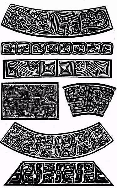 10:25:31商周时期青铜器纹饰大全物品-图案纹样(扁平)苍幕青山同采自