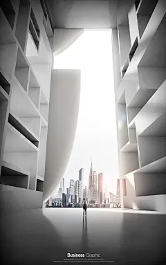 未来空间高端大气建筑科技发展科幻广告5G智能海报模版PS素材-淘宝网