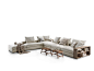 Sectional fabric sofa with storage space GROUNDPIECE | Sectional sofa by Flexform_2