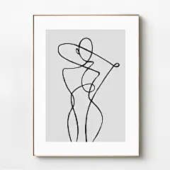 JIAN加安/施尔德 欧式轻奢装饰画 卧室餐厅玄关壁画小众复古挂画