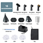 Amazon.com - Spurgehom Handheld Steam Cleaner, 25S Quick Heating Portable Steamer with Visible Water Level,15-Piece Accessory Set Fast Heating for Car, Carpet, Upholstery, Couch, Tile, Windows Cleaning