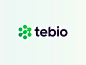 Tebio logo redesign arrow branding connection dots future futurisc geometry gradient growth hexagon icon logo modern services smart technology timeless user web3