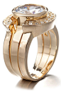 Fashion Victime Three Ring In Gold: 