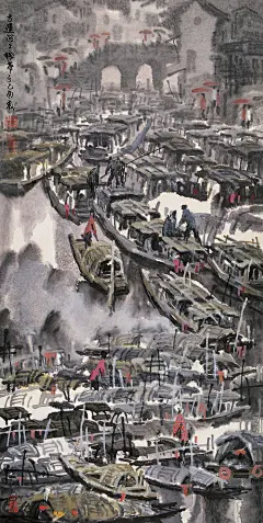 徐希：1940年生，中国浙江省绍兴县人.中国美术家协会会员。徐的作品清新隽永，富有浓厚时代、地方及生活气息，尤以笔下的江南水乡，更为中外人士赞赏。后移居美国，创作题材更扩展至描绘世界各地风光。显示出其超卓的艺术才华和雄厚的实力。北京中国美术馆，日本东京小野美术馆，第八届国际绘画展，美国费城乡村俱乐部画廊，日本世界博览会，维也纳联合国分部先后收藏其作品十件。介绍抄自网上。