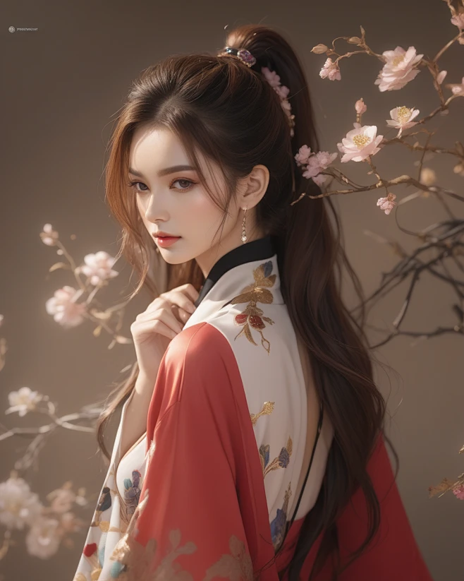 AI古风写实头像插画素材 游戏人物原画设计参考 角色设定临摹参考-淘宝网图片_AI · 国风 - 女图片素材-花瓣网