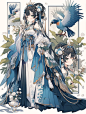 角色设计｜雀之灵
采集@别致的七
来源：早A晚I