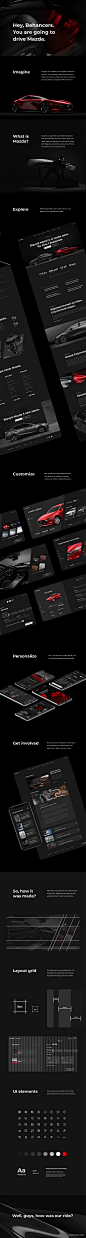 Mazda Website ConceptUI设计作品移动应用界面其他UI首页素材资源模板下载