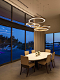 Example of a trendy dining room design in Santa Barbara