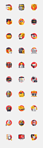 SB Bank Icons : A set of  icons I designed for design-bureau Shuka. Customer—SB Bank.