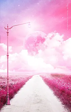 粉红唯美情人节美女气球爱心520LOVE女性