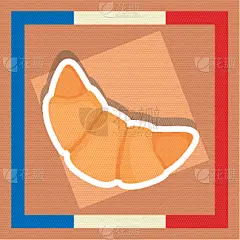 传统,法国,牛角面包,贺卡,国内著名景点,华丽的,名声,浪漫,面包,食品