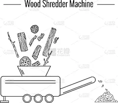制造机器,碎木机,白色,环境净化,多样,景观设计,厚木板,环境,木材,吹