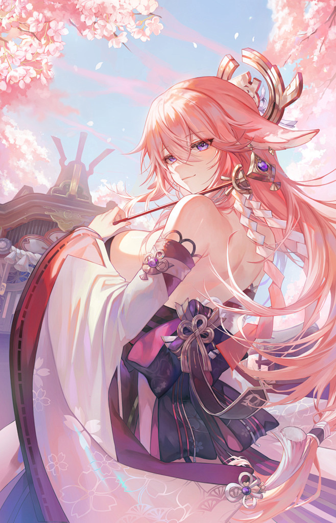 【插画美图】原神 八重神子 妮露 柠檬 ...
