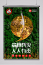 预防森林火灾宣传海报1-众图网