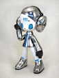 Cool Robot Designer Toys In Blue, Metallic, and White with fun details! See $KAIJIN BLOG